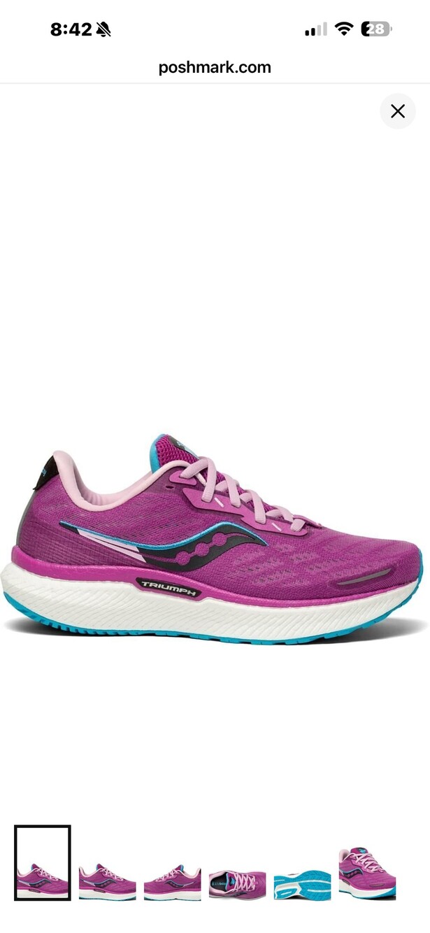 Saucony Triumph Running Shoes Size 10 Pink Mesh Sneakers